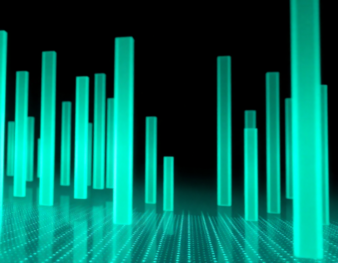 Abstract visualization representing capacity forecasting