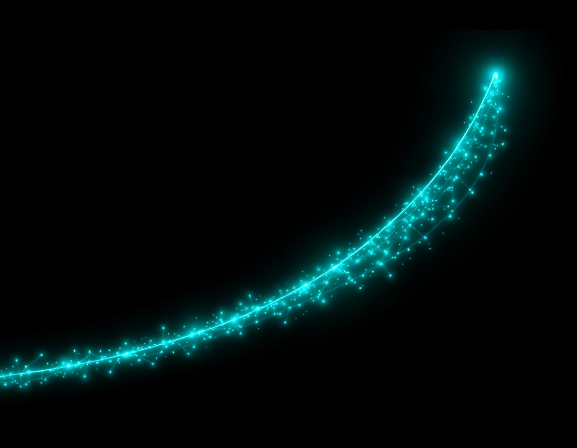 Abstract visualization representing demand forecasting
