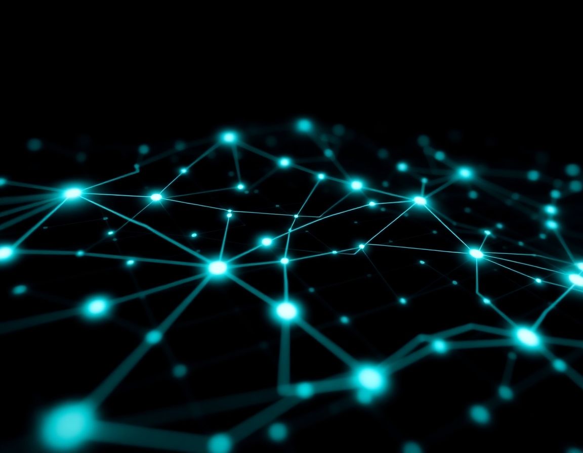 Abstract visualization representing supply chain forecasting