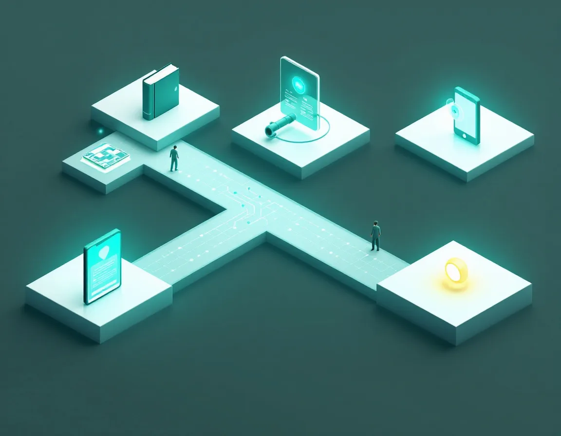 Six-stage learning path from fundamentals and pipelines to Ontology, apps, AIP and certification