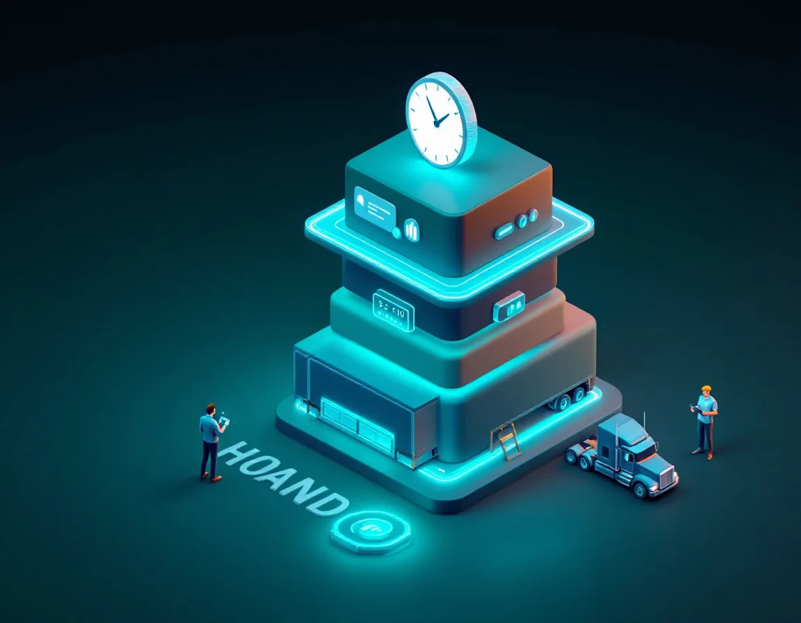 Dispatch agent built from Ontology objects, a Logic function, a chatbot, and an automated trigger with a hold truck approval
