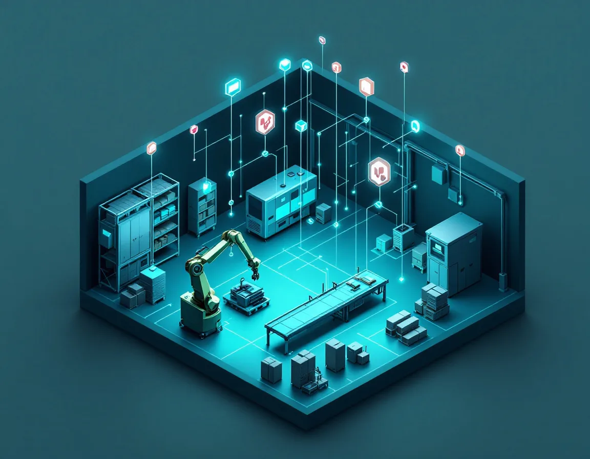 Plant assets and production lines linked into a manufacturing Ontology in Palantir Foundry