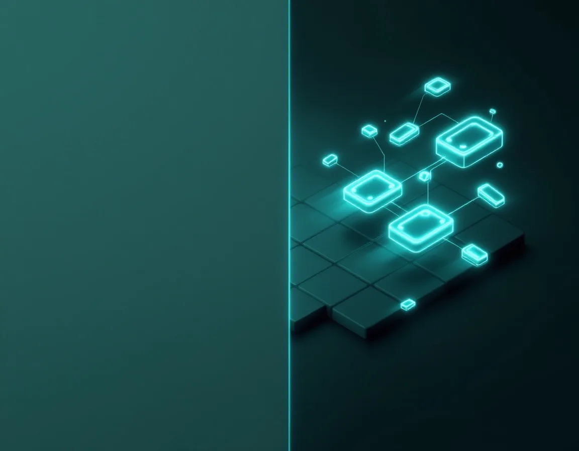Flat dataset grid turning into connected Palantir Ontology objects linked by relationships